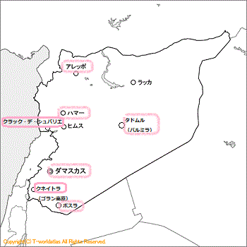 シリア地図