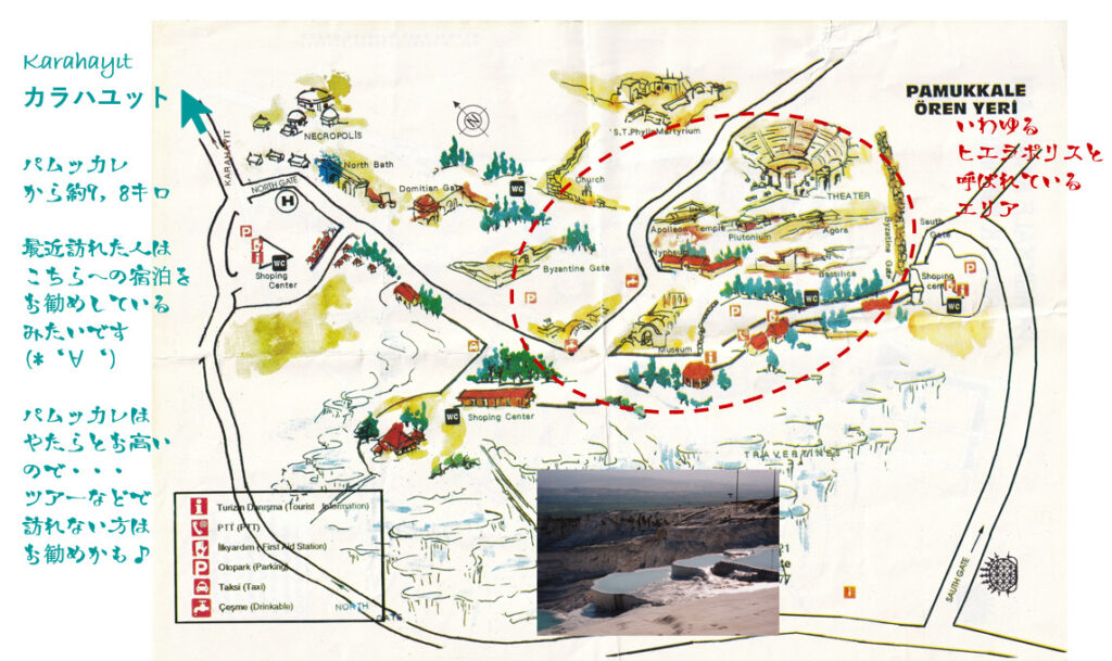 トルコ　パムッカレ　地図